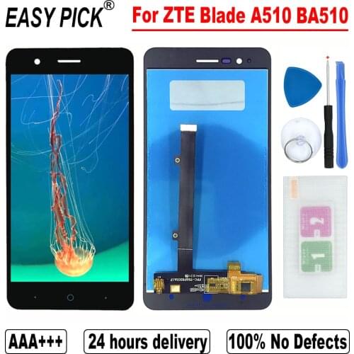For ZTE Blade A510 BA510 LCD Display Touch Screen Digitizer Assembly with frame Free Tools