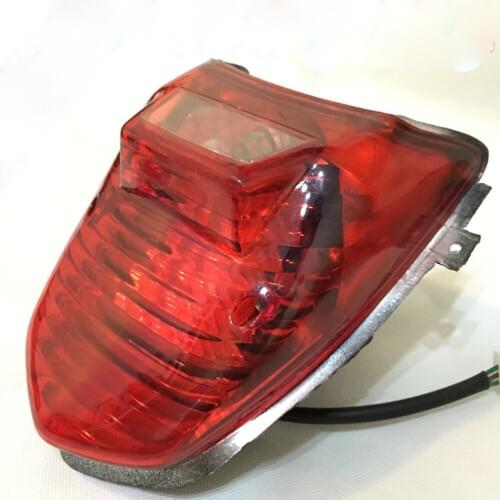 E0123 Motorcycle Rear Taillight Tail Light Bulb Brake Signal For QS110 Tail light FD110 Rear Brake Bulb 12V Assembly