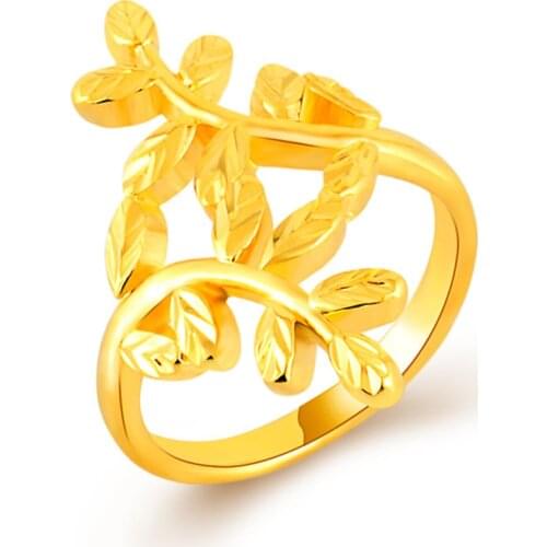 Elegant Simple Twisted Vines shaped Design Gold Color Rings Vintage Jewelry Wedding Accessories For Women Anillos Anel Lady Girl