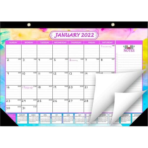 2021-2022 Desk Calendar Year Monthly Daily Annual Planner Agenda Schedule Office Hanging Wall Calendar Memo Study Planning HOT
