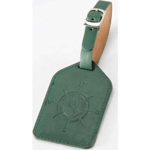 Compass Leather Suitcase Luggage Tag Wedding Label Bag Pendant Handbag Travel Accessories Name ID Address Tags LT15D