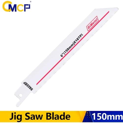 CMCP S922EF 18TPI BIM Saber Blades Jig Saw Blade (150mm) 6'' for Cutting Wood Plastic Pipe Metal Reciprocating Saw Blade