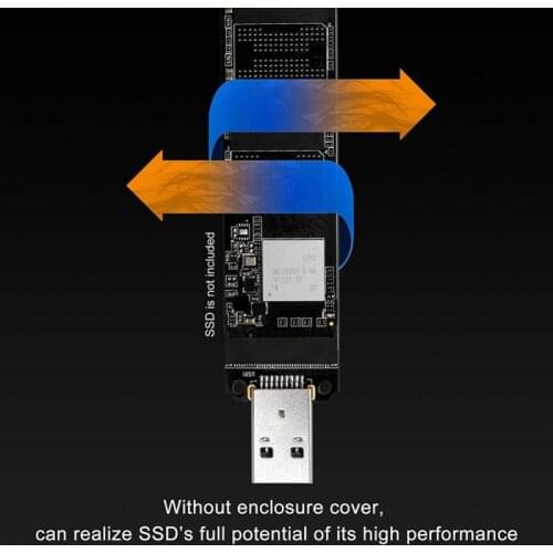 M.2 NVME SSD to USB 3.1 Adapter PCI-E to USB-A 3.0 Internal Converter Card 10Gbps USB3.1 Gen 2 for Samsung 970 960/For Intel NEW