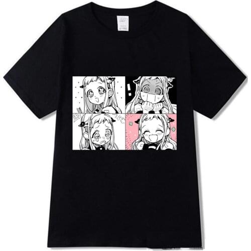 Hanako Men T-shirt Summer Short Sleeve Cute Print Funny Casual Female Tshirt Tees Tops