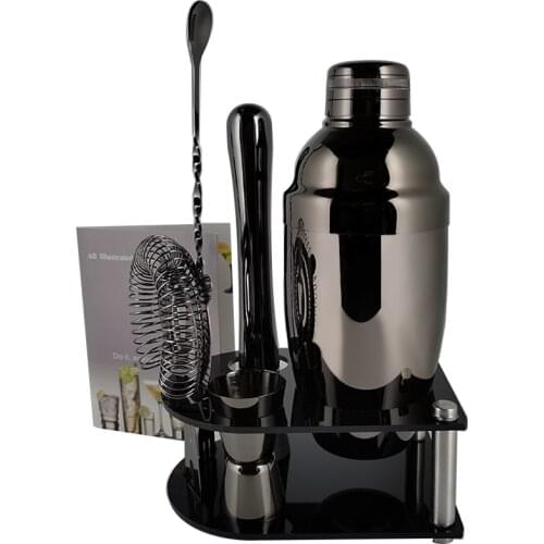 Stainless Steel Cocktail Shaker Set 550/750ml Shaker Cup With 15/30ml Measuring Cup Cocktail Kit Bar Tools