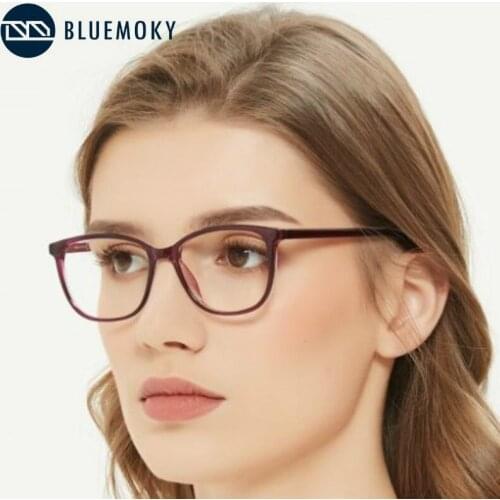 BLUEMOKY Square Anti Blue Light Blocking Glasses Women Men Computer Gaming Eyeglasses Blocking Blue Ray Goggles Eyewear Frames