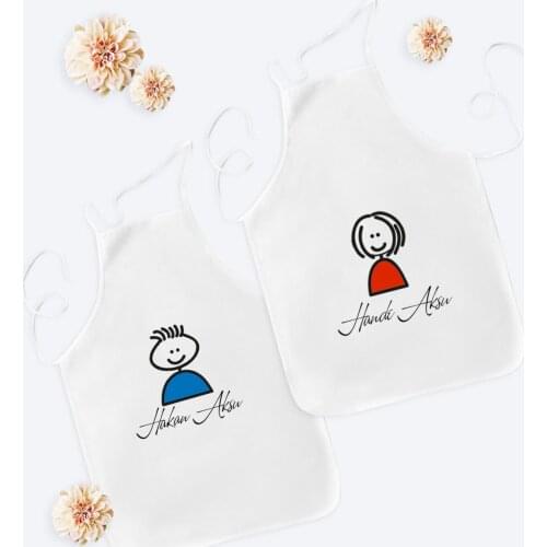 Personalized Dual Dear Themed Kitchen Apron-9 Custom Design Souvenir Beautiful Memories Friend Wife Lovers Gift