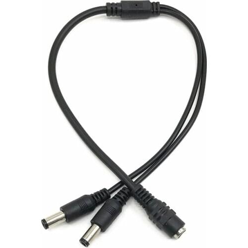 DC Power 1 Female to 2 3 4 5 6 8 Male Way Splitter Adapter Connector Plug Cable 5.5mm*2.1mm 12V For CCTV Camera LED Strip Light