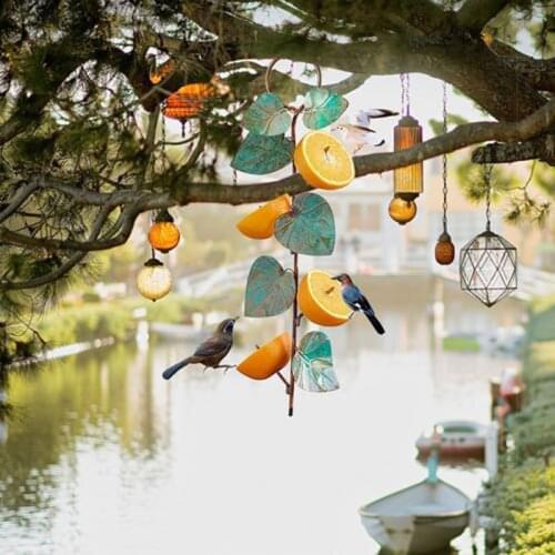 Hanging Bird Feeder Clementine Feeders Garden Decoration Outdoor Wild Bird Seed Feeding Tool Garden Bird Feeder Supplies
