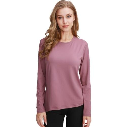 Plus Size Long Sleeve Yoga Shirts Womens Casual Loose Shirt Sports Top Spring Gym Workout Jersey Female Fitness Sportswear