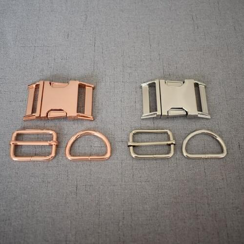 20 sets/lot metal buckle adjust buckle D ring 30mm DIY accessory provide laser engraving service 2 colours