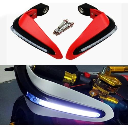 Motorcycle handguard hand guards handlebar protection with light for yamaha mt09 crf 230 gsx s750 crf250l mt07 2018 suzuki