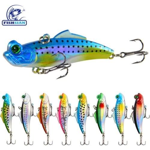 FISHSIAN Vibration Fishing Lures 12.5g Articulos De Pesca Internal Bead Isca Artificial Sinking Fake Fish Bait Holographic