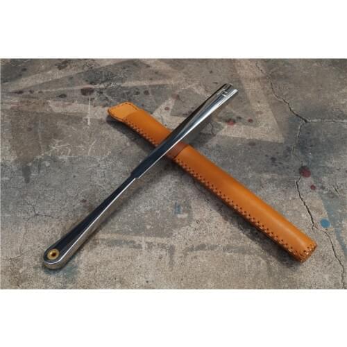 Homemade Ruler Pure Titanium CNC Integrated Molding Play Self-defense Display