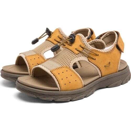 Summer Mens Sandals Casual Roman Shoes Outside Breathable Men Sandals Light Sandals High Quality Big Size