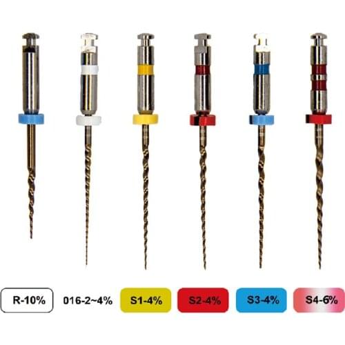 Dental 02 04 06 Taper Dental Preshaper Files D SHAPER Files Heat Activation Golden Rotary Files Use Root Canal Endodontic Files