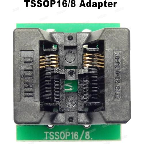 Free Shipping Tssop8 to Dip8 IC Porgrammer Adapter Tssop16/8 Socket for TL866A/TL866CS/TL866II PLUS