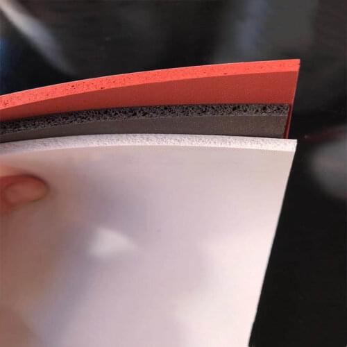 Custom Silicone Foam Sponge Plate Sheet Board Heat Insulation Blanket 500 x 500 x 1mm 2mm 3mm Red White