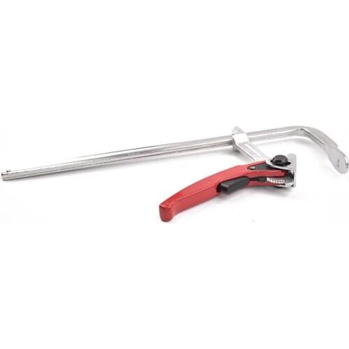 Steel See Photo Saw Guide Rail Clamp G Type Clip. Fixer Tool Iron Red TDF03 MFT Table Quick Release Multi-function Fixture