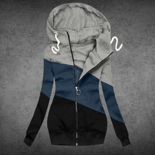 Women Hooded Sweatshirt Casual Winter Jacket For Men Long-sleeved Hooded Jacket For Woman Stitching Color Button Winter Coat #F