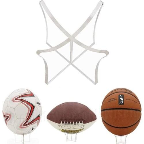 13MC Acrylic Clear Ball Display Sphere Stand Transparent Ball Holder Showcase For Basketball Football Soccer Rugby Showcase
