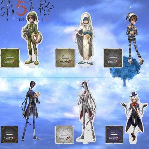 15cm Anime Identity V Norton Campbell Eli Clark Aesop Carl Acrylic Figure Stand Model Plate Desktop Decor Tea Game Gift