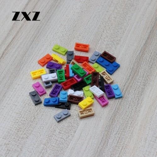 200pcs/lot Building Blocks Bricks Bulk Plate 1x2 DIY Enlighten Toys for Children MOC Train Accessories Parts 3023 Plates