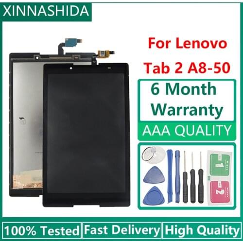 8" LCD For Lenovo Tab 2 A8-50 A8-50F A8-50L ZA04 A8-50LC LCD display touch screen digitizer assembly+Free Tools