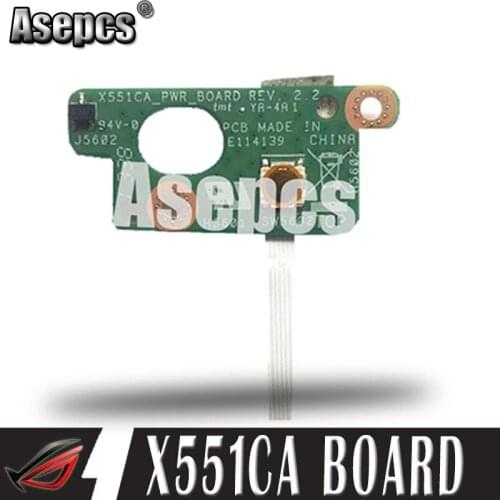 Asepcs Original For Asus X551 X551CA Power Button Switch button BOARD With Cable X551CA PWR BOARD REV:2.2 100% Tested Fast Ship