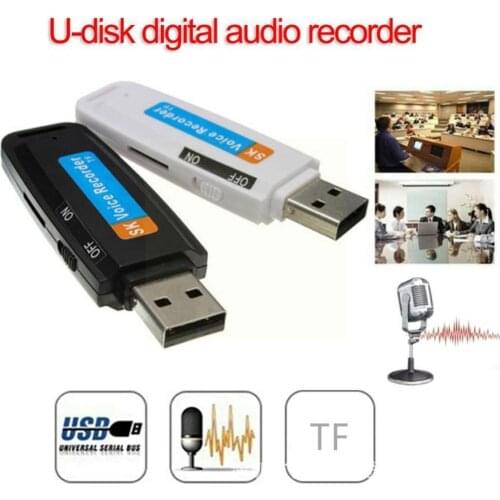 Audio U-Disk Mini Voice Recorder Pen Digital Dictaphone Recorder Flash Drive SD TF USB For 1-32GB 2.0 Micro Sound Card Audi V7S5