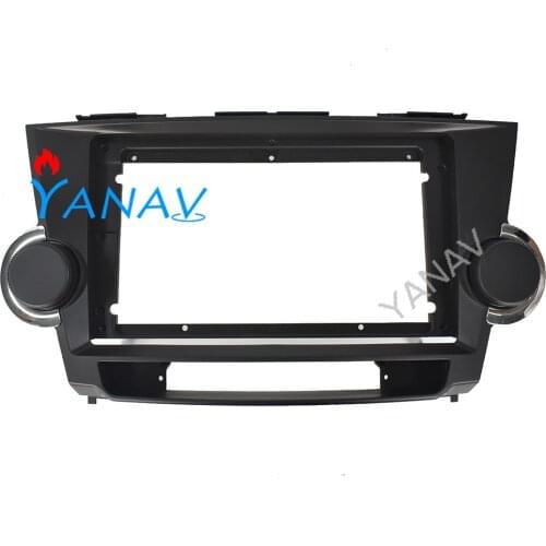 Car radio audio 2 din Android Face Dash Mount Trim For Toyota Highlander 2007-2013 car multimedia video dvd player facial frame