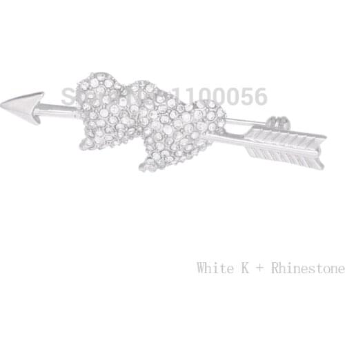 Free shipping design saudi jewelry white pin brooch satefy for clothes X1568