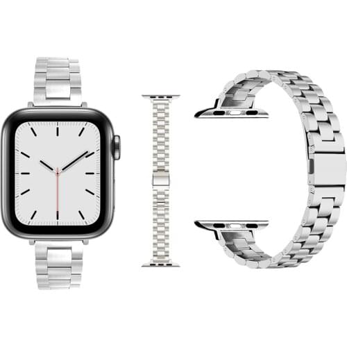 Fashion Woman Slim Stainless Steel Bracelet For Apple Watch Band Series 1 2 3 4 5 6 SE 38mm 40mm 42mm 44mm Steel iWatch Strap