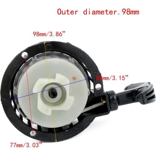 Black Metal Mini Moto Easy Pull Start Pullstarter For 49cc Mini Quad ATVs Dirt Bike Engines