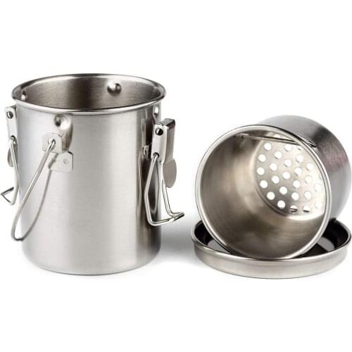 Stainless Steel Airtight Brush Washer Leak Proof Painting Pen Cleaner Bucket