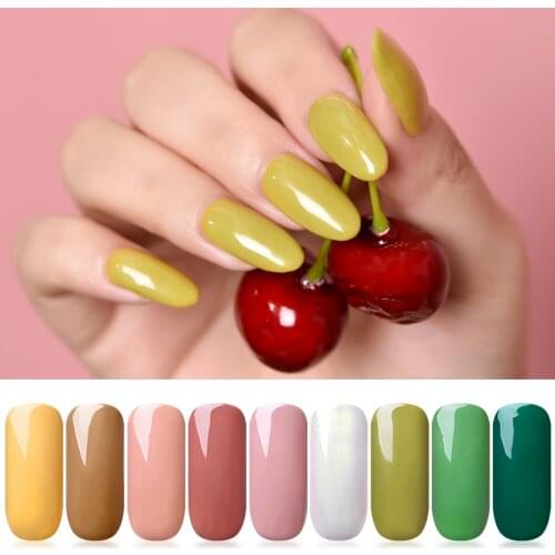 KADS Nail Gel Polish Top Coat UV LED Soak Off Gel Varnish Base Coat for Manicure 114 Fashion Colors 7ml Semi Permanent Vernis