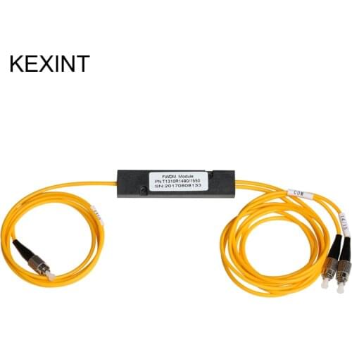 KEXINT FWDM Connector FC/UPC 1 m, 0.9, T1310, R1490/1550 nm (DATA 1490/1550nm) 5 pieces