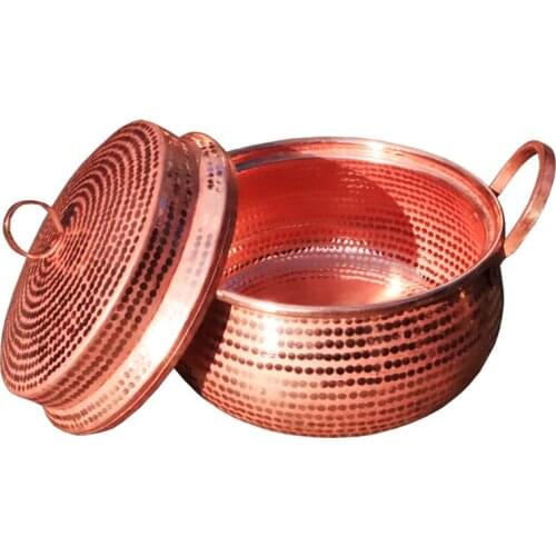 Copper pot pure hand-thick copper pot copper pure copper gas household soup pot rice cooker induction cooker stew
