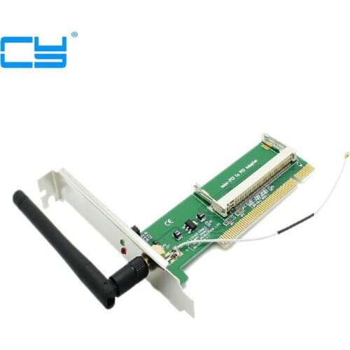Mini PCI Wi-fi Sem Fio wi-fi a/b/g Lan Card para adaptador PCI Padrao antena + 1 Antena atacado com numero de rastreamento