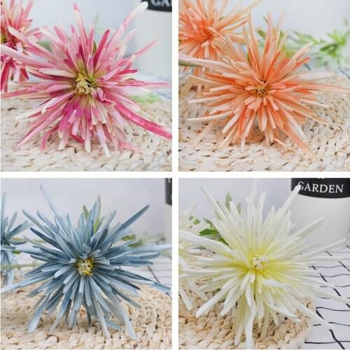 Simulation Crab Claw Chrysanthemum Home Decoration Wedding Flower Royal Chrysanthemum Artificial Three Headed Crafts