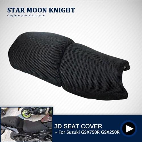 For Suzuki GSX 750R 250R GSX750R GSX250R Motorcycle Protecting Cushion Seat Fabric Saddle Cool Cover Motorbike Accessories