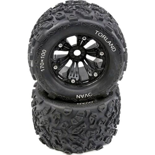 Knobby Tire Set 2pcs for 1/8 HPI Racing Savage XL FLUX Rovan Torland MONSTER BRUSHLESS TRUCK RC CAR PARTS