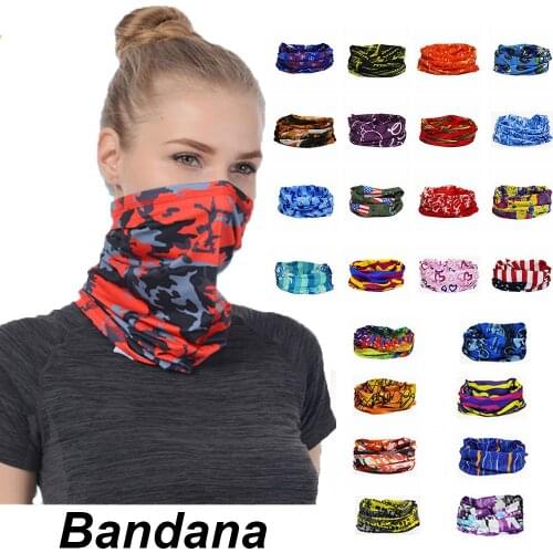 New Unisex Head Face Neck Gaiter Tube Bandana Scarf Men Women Dustproof Outdoor Sunshade Collar Headwear Sports Accessories