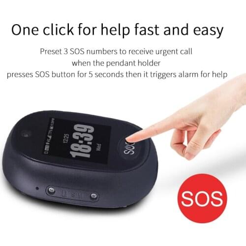 New People Position Tracker 4G+wifi+GPS Smart Pendant Audio Call IP67 Waterproof Clear Photo Capture Multi-ways Tracking Wallet