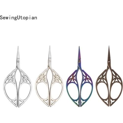Stainless Steel European Handicraft Embroidery Antique Retro Classic Vintage Floral Tailor Scissors Booking Sewing Shears Tools