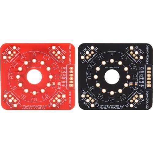 PCB board for EIZZ 3 Way 3 Positions Rotary Switch Signal Source Selector Double-sided gold precipitation tech for Hifi AMP DIY