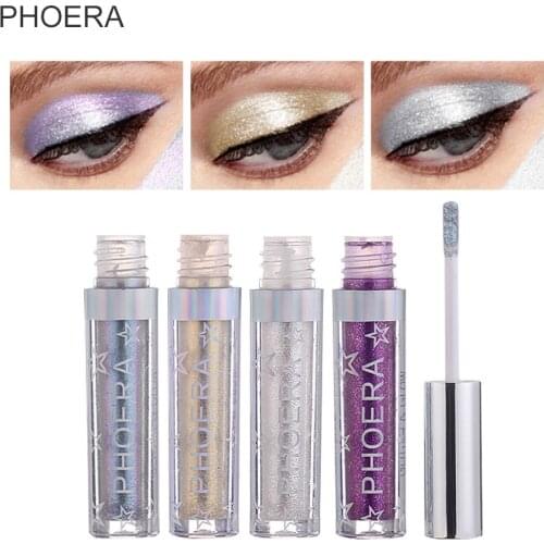 PHOERA Metallic Diamond Eyeshadow Sparkling Party Radiant Fashion Liquid Pallete Sparkling Shimmer Eye Makeup TSLM1