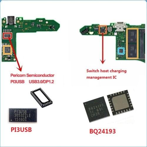 PI3USB PI3USB30532ZLE Power Charging IC BQ24193 QFN-24 Battery Management Charging Original IC Chips For Nintendo Switch Console