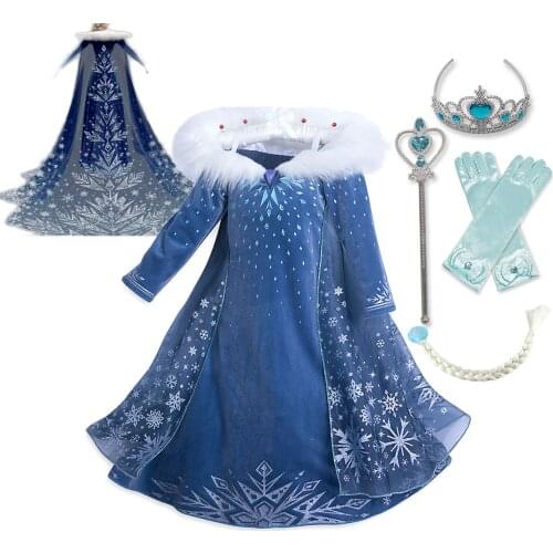 Baby Girl Princess Dress for Girls Fancy Kids Cosplay Dresses Birthday Halloween Costume Carnival Party Children Autumn Clothing