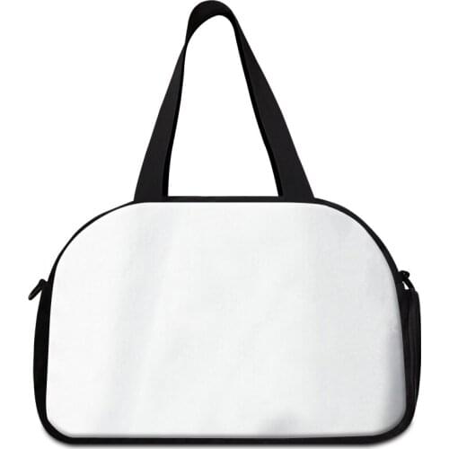 Custom Logo Blank Sublimation Printed Travel Bags For Teen Unisex Personalized DIY Gym Sport Duffle Handbag With Shoes Component